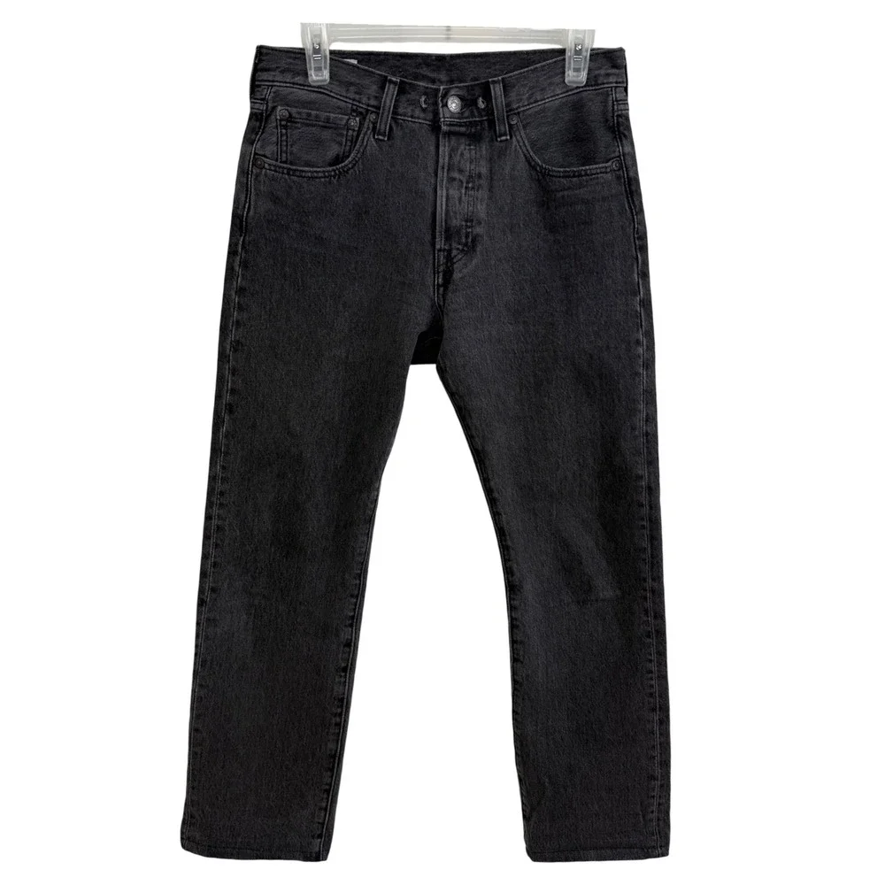 Levi Strauss‎ Mens 501 Premium Black Wash Straight Leg Jeans 29x32